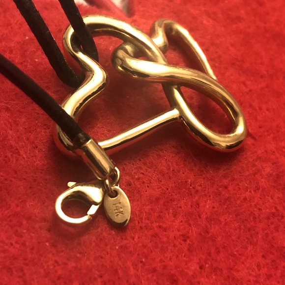 HAPPY HEARTS 14K Yellow Gold Charm Pendant Exclusively Designed For Fortunoff - Picture 3 of 7